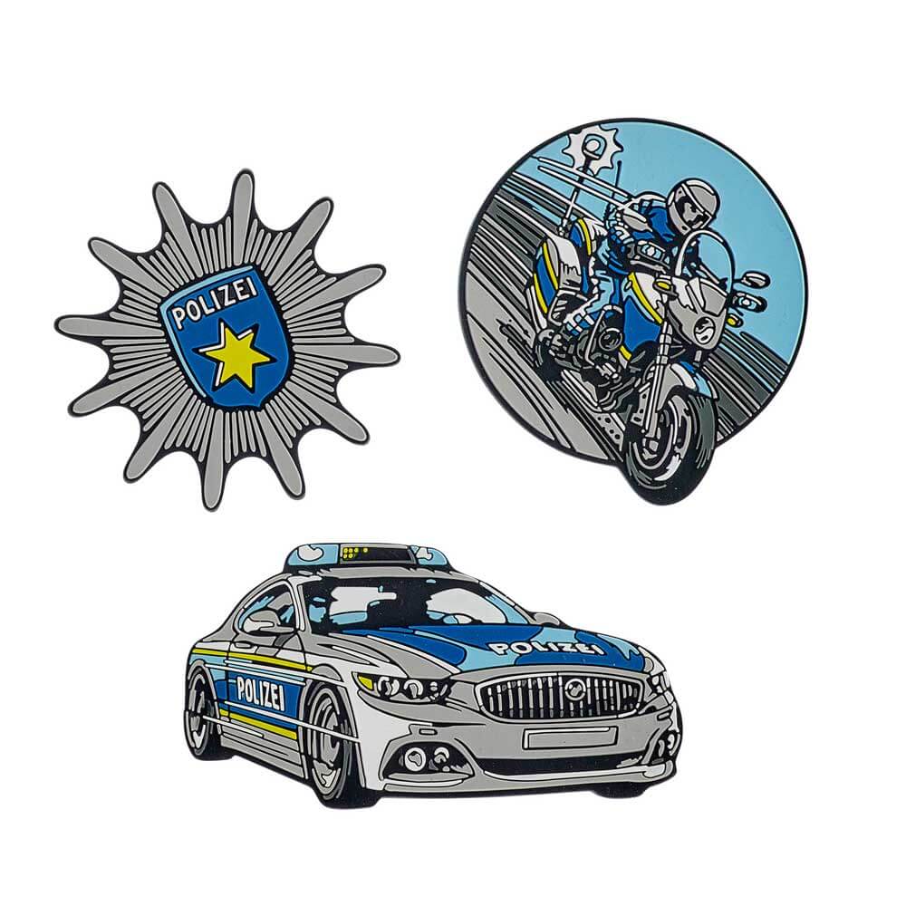 Scout-Funny-Snaps-Blue-Police Scout Funny Snaps 3er Set Blue Police