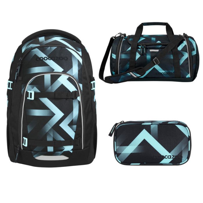 coocazoo-laser-lights-schulrucksack-mate-3tlg-sporttasche Coocazoo Mate Schulrucksack Laser Lights 3 tlg - Neues Modell