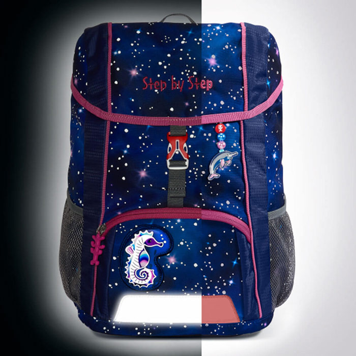 step-by-step-star-seahorse-zoe-kinderrucksack-bild1 Step by Step Kinderrucksack Reflect Star Seahorse Zoe