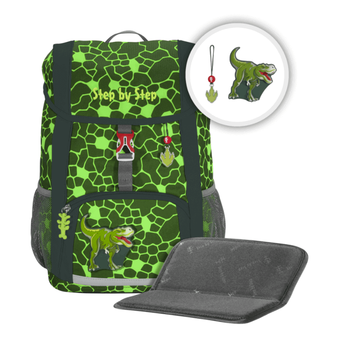 Step by Step KID SHINE Rucksack Dino Night 3 tlg.