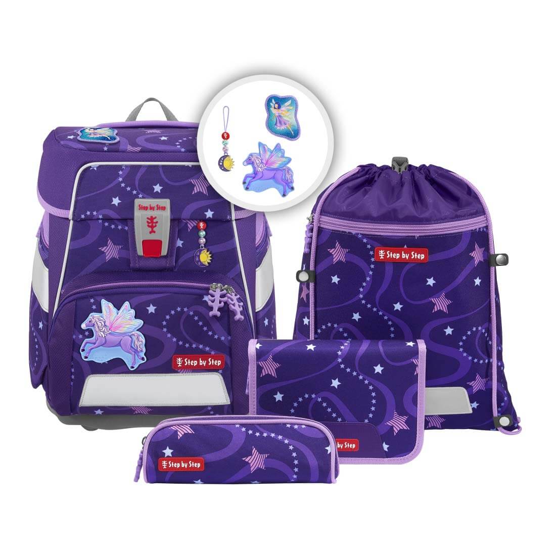 step-by-step-space-schulranzenset-5tlg-pegasus-emily step-by-step-schulranzen-space-pegasus-emily-5-tlg-set