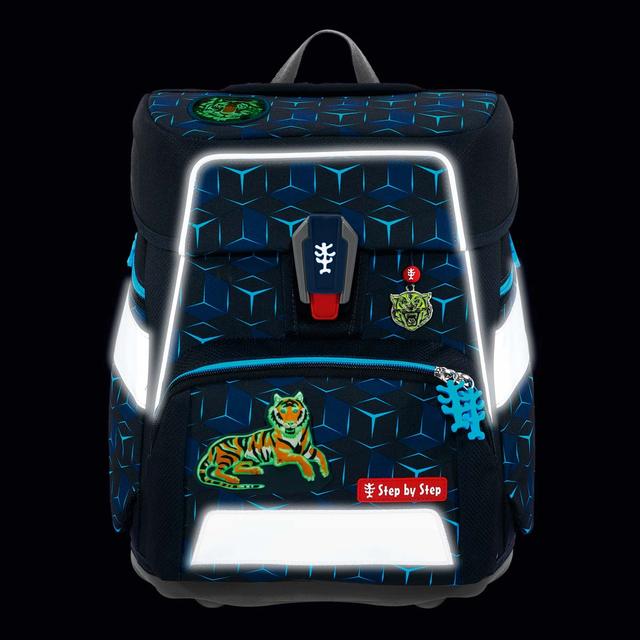 Step by Step Schulranzen Space Shine Tiger Night Kimba 5 tlg.2024