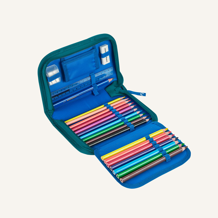finkid schulranzen set buddy 4tlg trellis deep teal