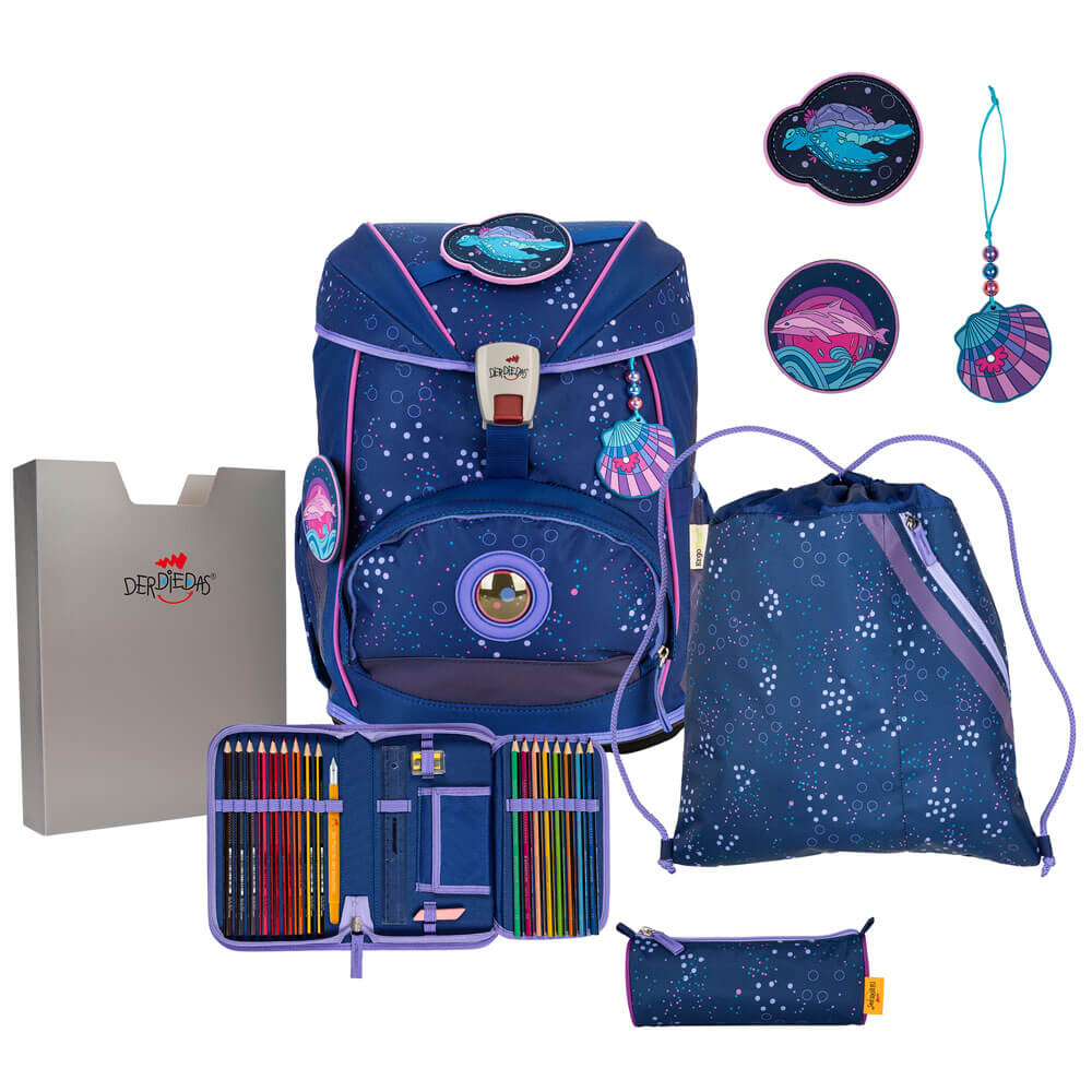 DerDieDas-Ergoflex-Schulrucksack-Deep-Ocean-4tlg derdiedas-schulrucksack-ergoflex-deep-ocean-set-5tlg
