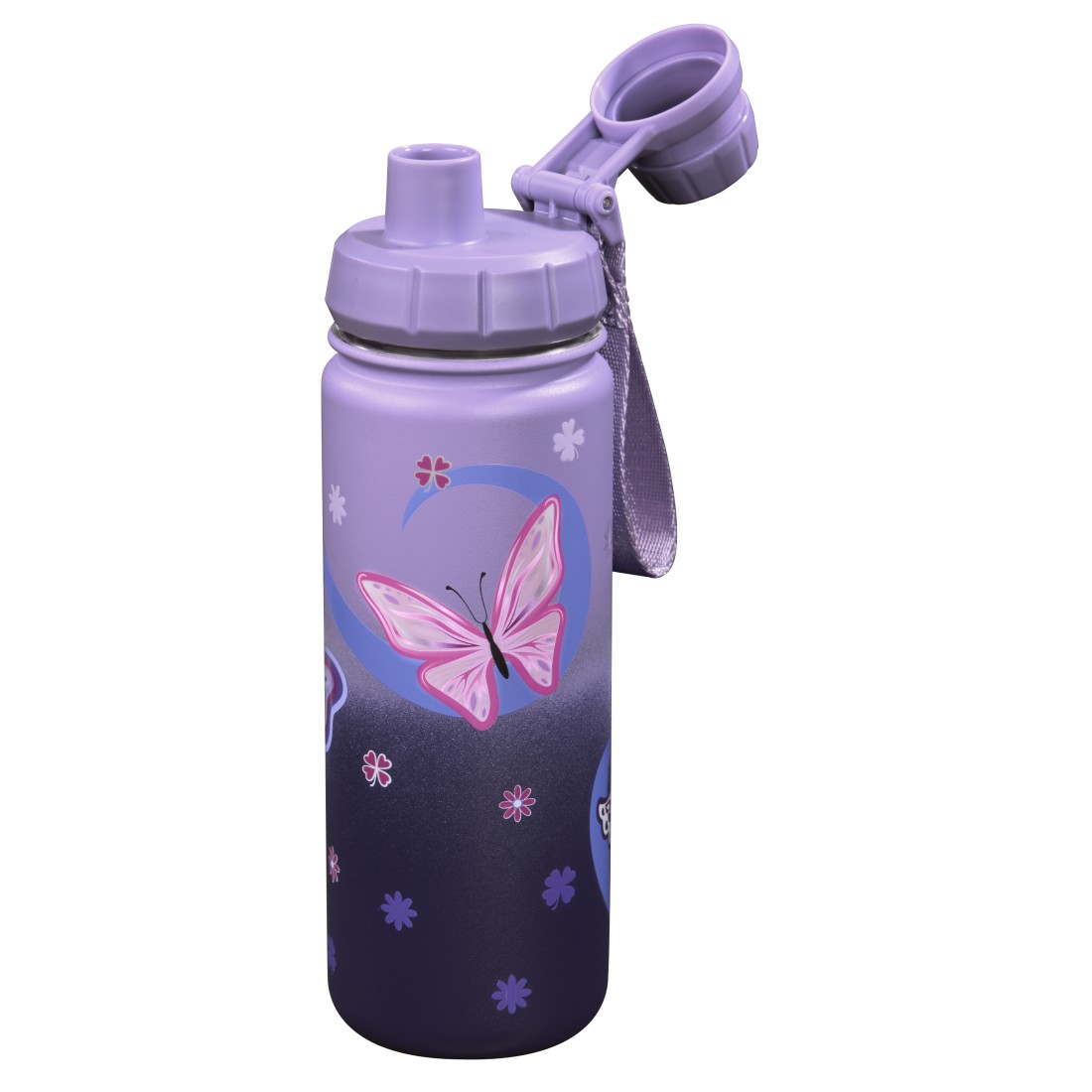 step-by-step-trinkflasche-edelstahl-sweet-butterfly-einzeln