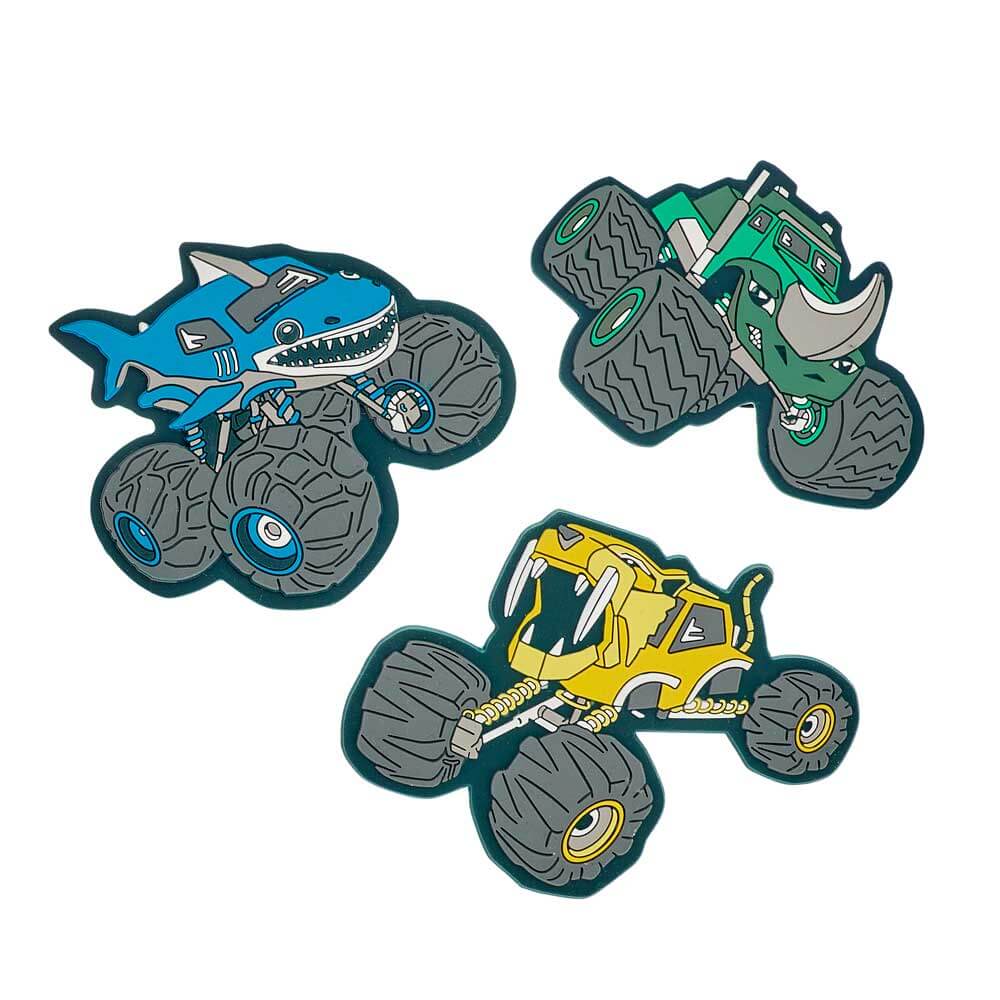 DerDieDas-Buttons-Monster-Truck DerDieDas Wechselbuttons 3 tlg. Monster Truck