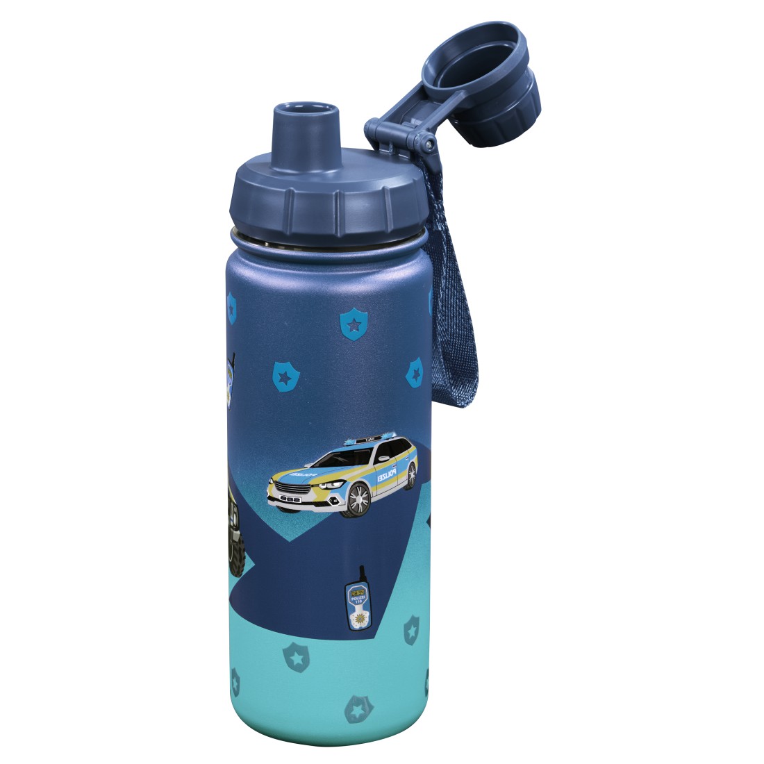 step-by-step-trinkflasche-edelstahl-polizei-einzeln