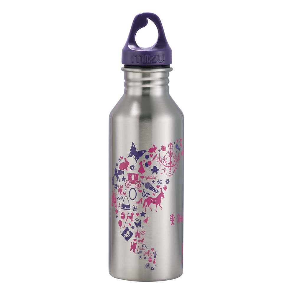 Step by Step Edelstahl Trinkflasche Purple & Rose