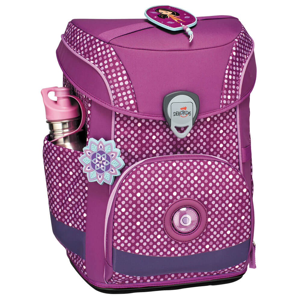 DerDieDas-Easy-Schulranzen-Purple-Dots-Bild1 derdiedas-schulranzen-ergoflex-easy-purple-dots-front