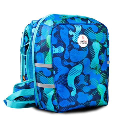 Frontbag Schulranzen Camou Blue 3 tlg.