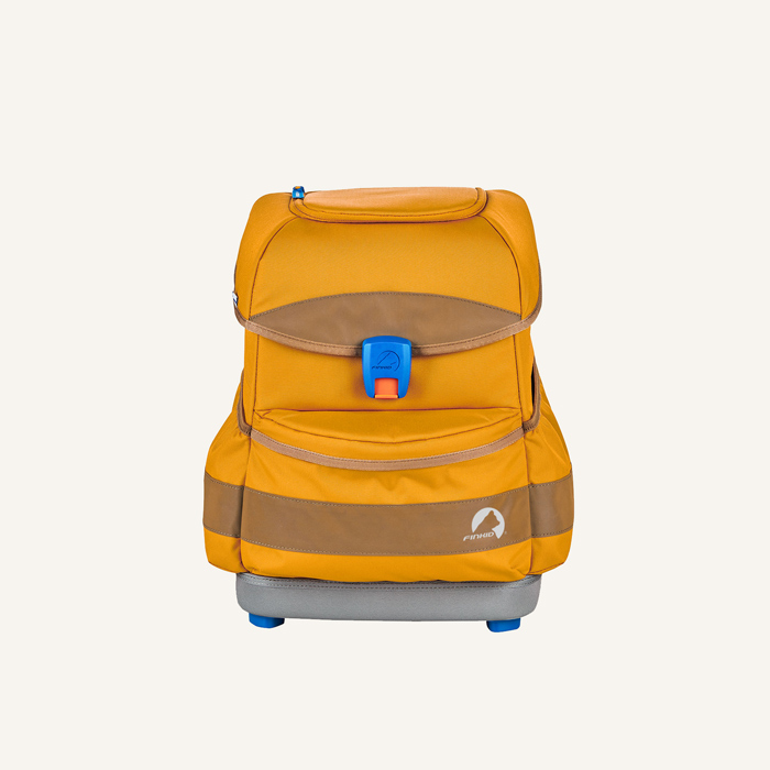finkid schulranzen set buddy 4tlg golden yellow cinnamon