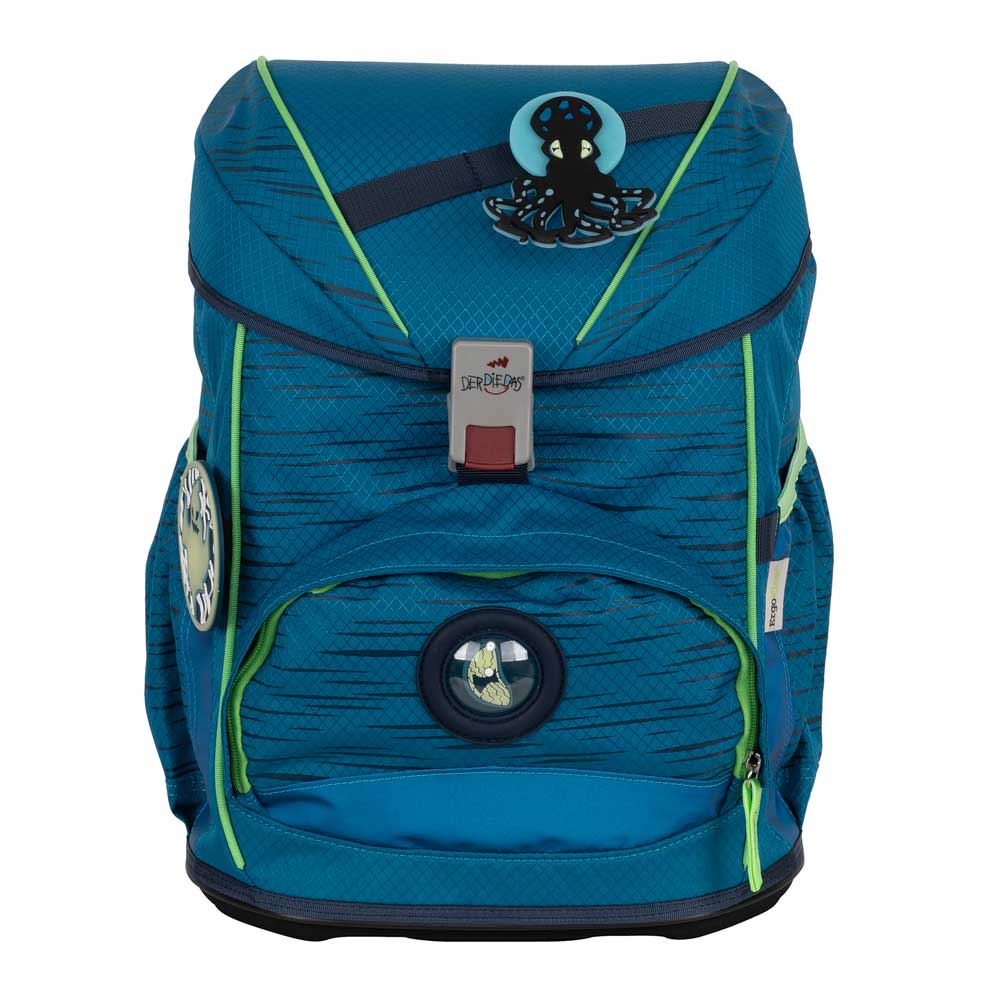 DerDieDas Schulranzen Ergoflex Buttons Ghost 5 tlg.
