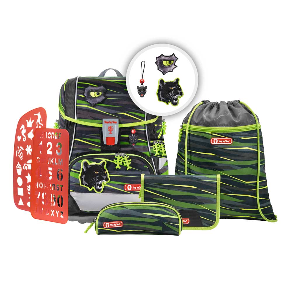 Step-by-Step-Schulranzen-Set-2in1-Plus-Wild-Cat6tlg Step by Step Schulranzen Set 2in1 Plus Wild Cat Chiko 6 tlg