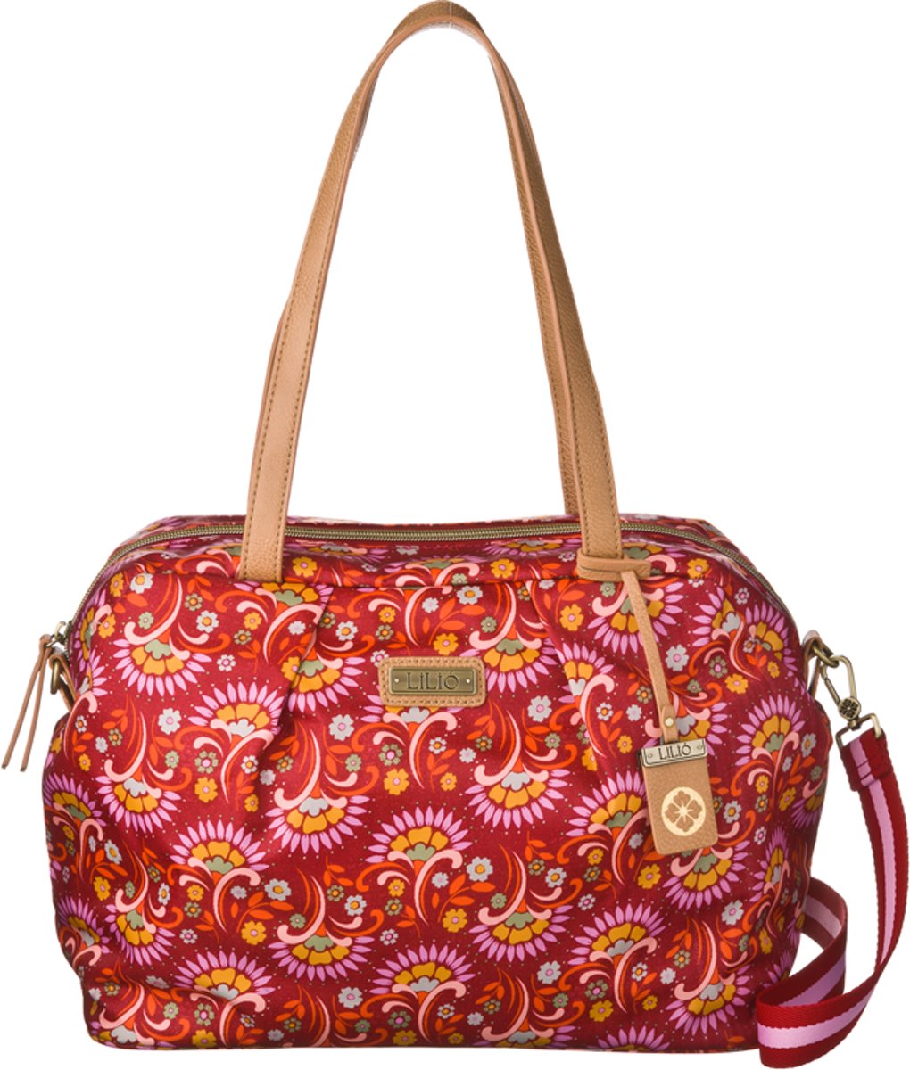 Lilio Schultertasche Carry All M Carmine