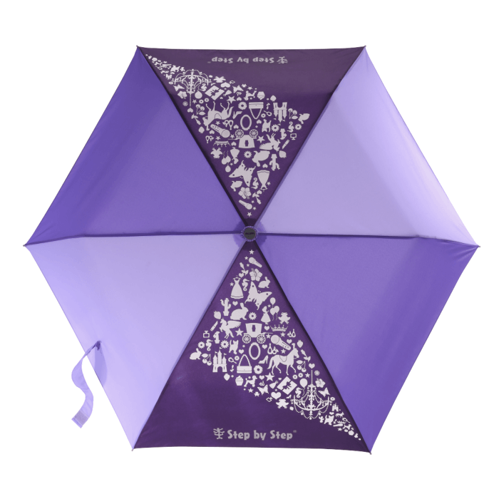 Step-by-Step-Regenschirm-Purple Step by Step Regenschirm Magic Rain Effect Purple