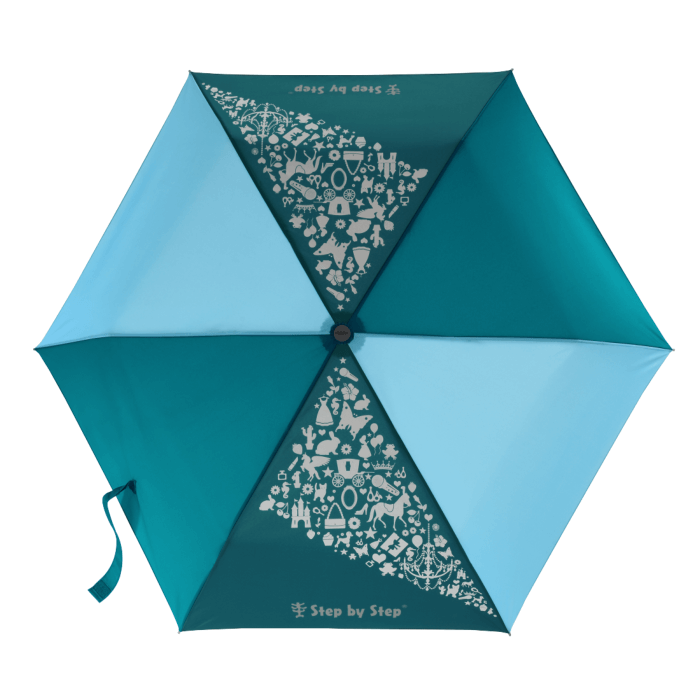 Step by Step Regenschirm Magic Rain Effect Blue