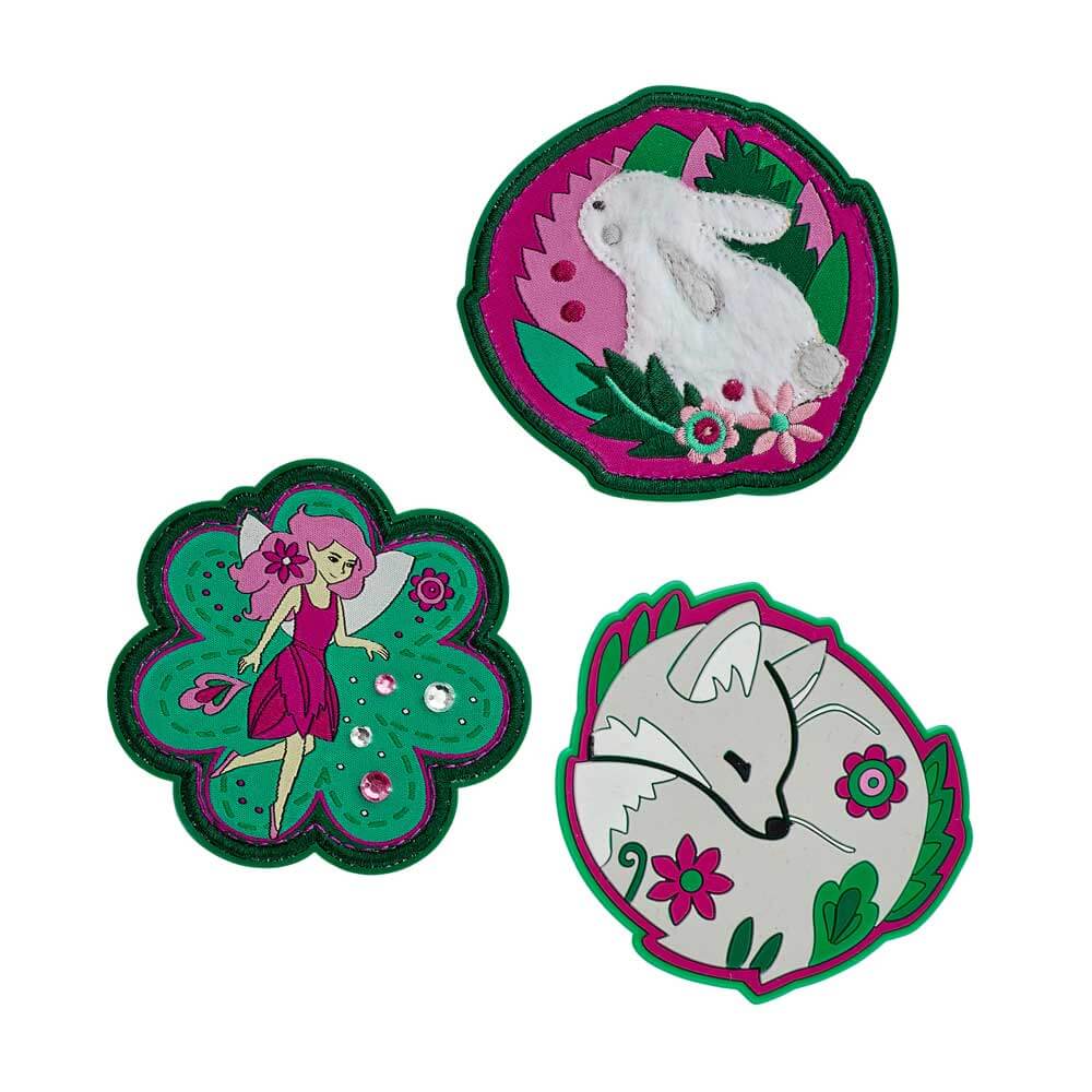 DerDieDas Wechselbuttons 3 tlg. Paisley Green
