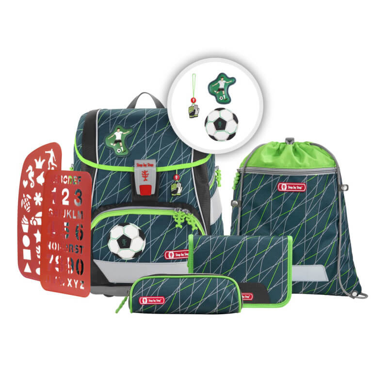 Step-by-Step-Schulranzen-2in1Plus-6tlg-Soccer-World Step by Step Schulranzen Set 2in1 Plus Soccer World 6 tlg.