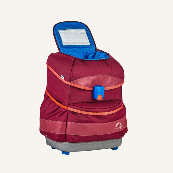finkid schulranzen set buddy 4tlg beet red chili