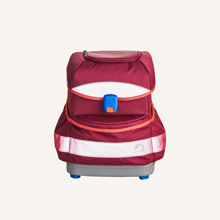 finkid schulranzen set buddy 4tlg beet red chili