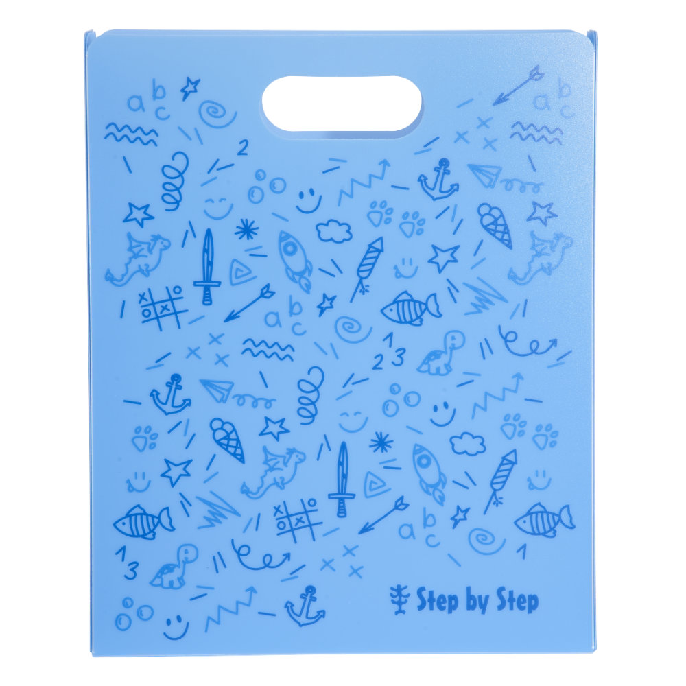 step-by-steb-heftbox-blau Step by Step Heftbox mit Tragegriff Blau