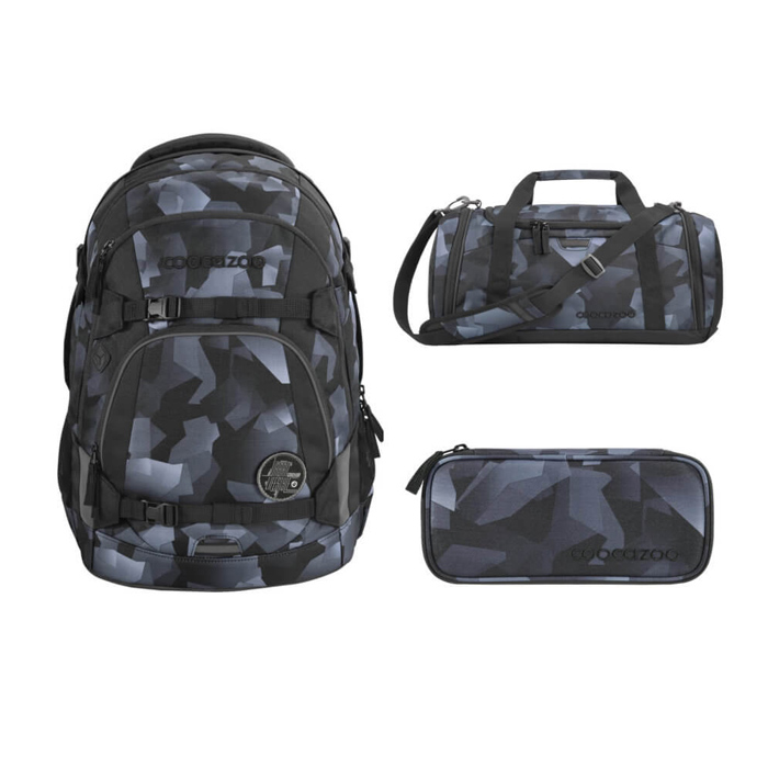coocazoo-schulrucksack-set-mate-grey-rocks-3tlg coocazoo-schulrucksack-mate-set-3tlg-sporttasche-grey-rocks