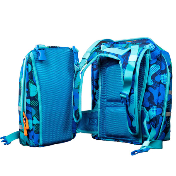 Frontbag Schulranzen Camou Blue 3 tlg.