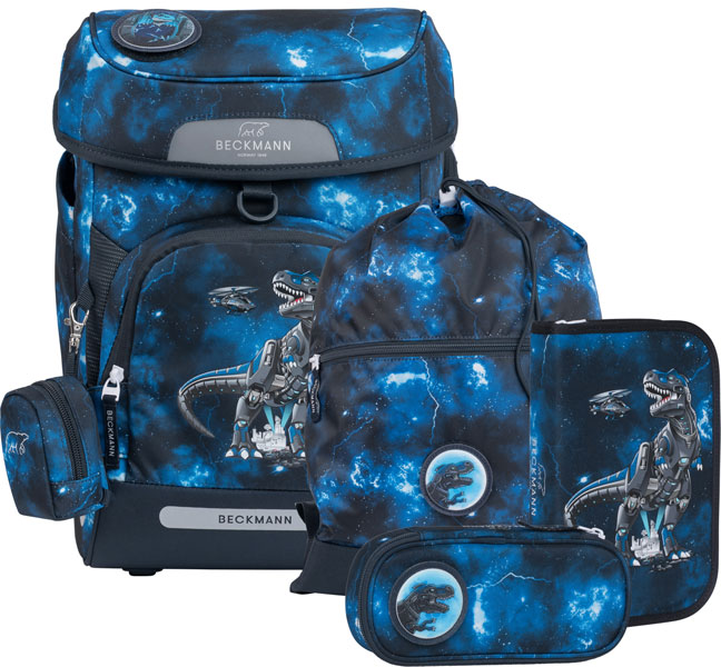 Beckmann Schulranzen Set Plus Air Tech Rex 6 tlg