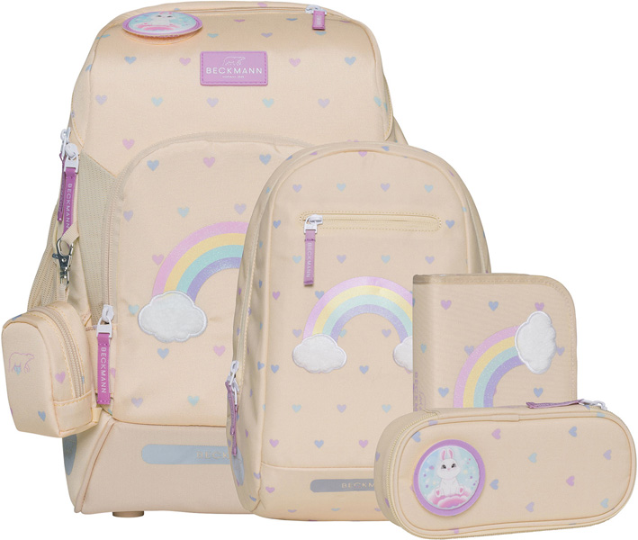 beckmann-schulranzen-active-air-flx-yellow-heart-6tlg beckmann-schulranzen-active-air-flx-yellow-heart-6tlg