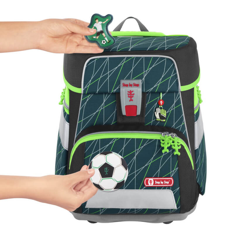 Step-by-Step-Schulranzen-Space-Soccer-World-mit-Magnet Step by Step Schulranzen Set Space Soccer World 5 tlg.