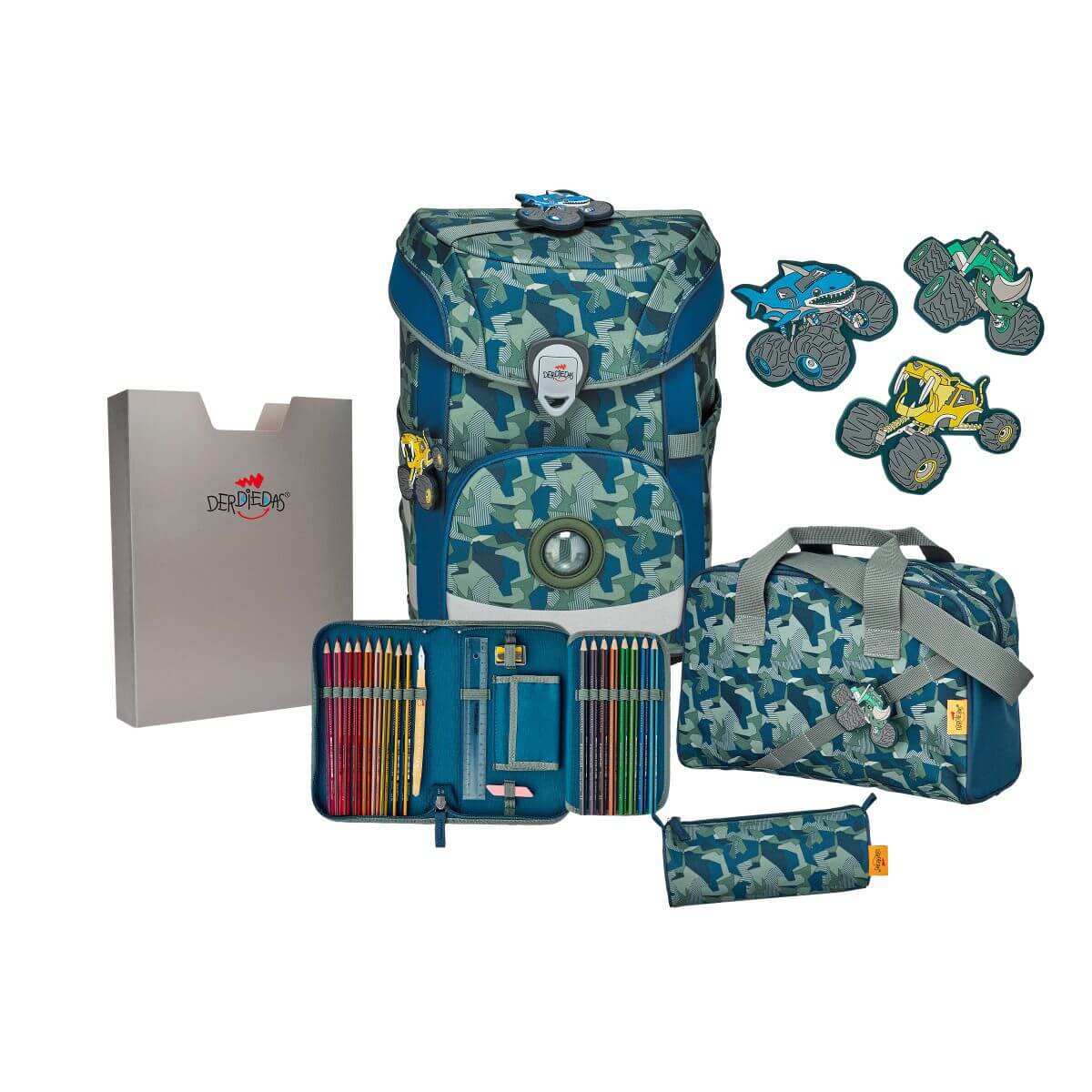 derdiedas-ergoflex-easy-monster-truck-schulranzen-set