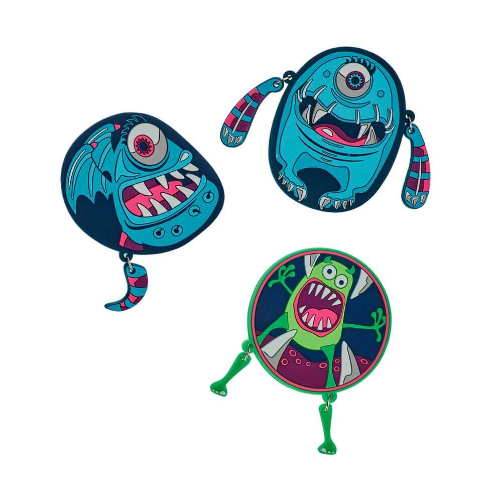 DerDieDas Wechselbuttons 3 tlg. Happy Monster