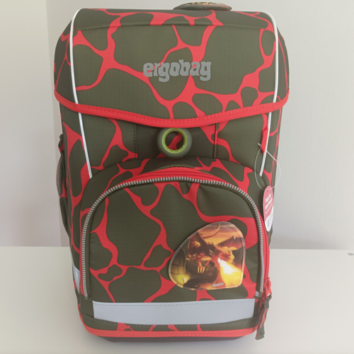 Ergobag Schulranzen Cubo Light FeuerspeiBär Lumi 6 tlg.