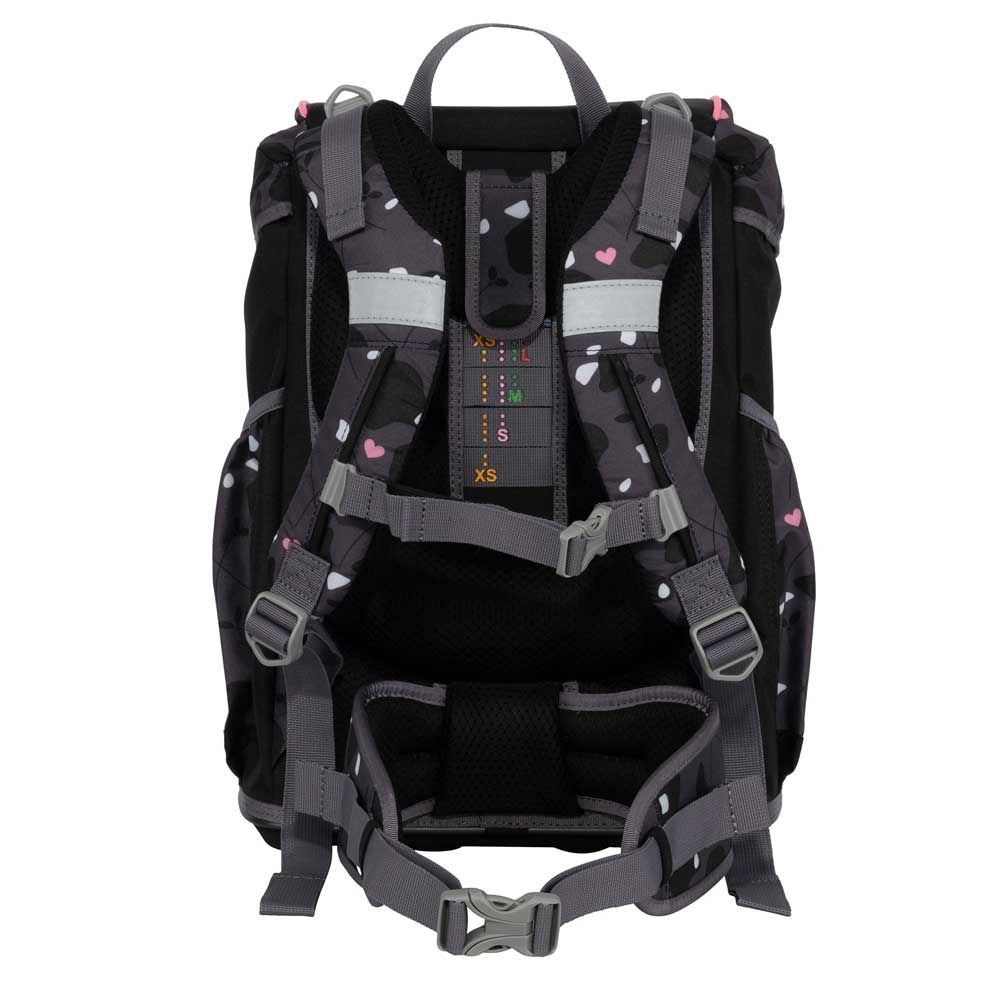 DerDieDas Schulranzen Ergoflex Buttons Pink Panda 5 tlg.
