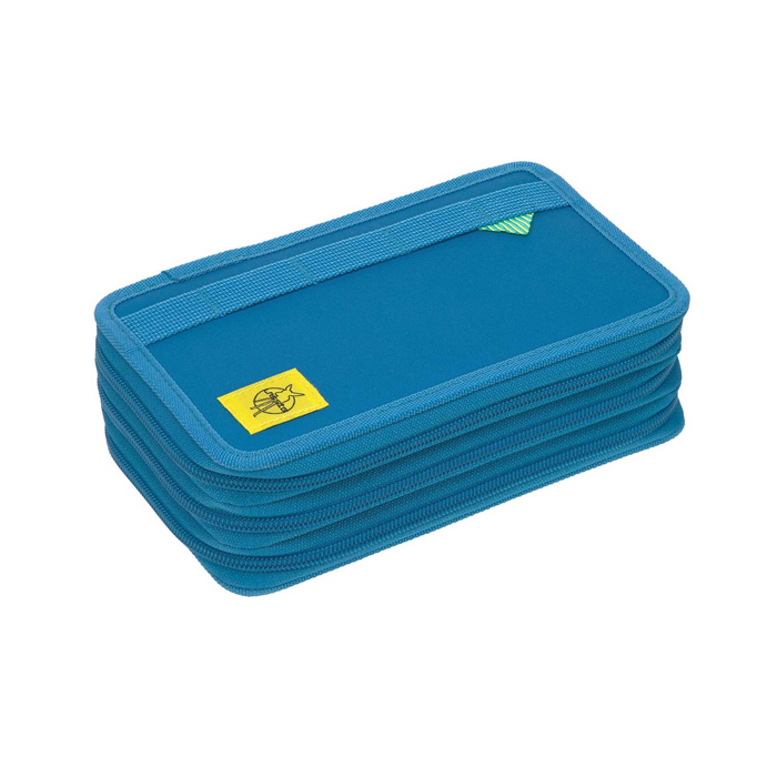 laessig-3-fach-federtasche-unique-blue Lässig 3-Fach Federtasche Unique blue