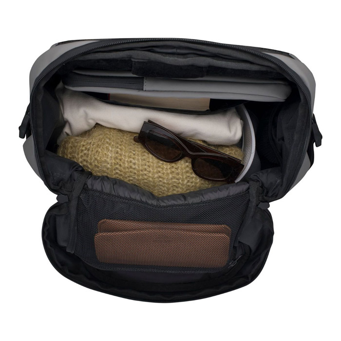 beckmann-rucksack-street-flx-grey-oben-offen Beckmann Rucksack Street FLX Grey