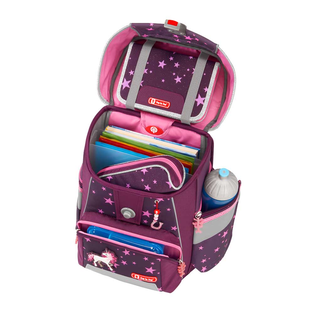 Step-by-Step-Schulranzen-Space-Unicorn-Nuala-Deckel-offen step-by-step-schulranzen-space-unicorn-nuala-offen