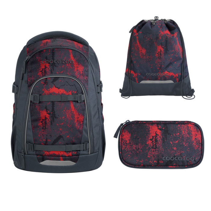 coocazoo-schulrucksack-mate-broken-black-3tlg-sportbeutel