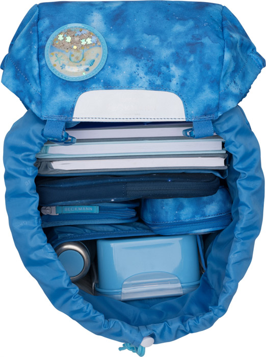 beckmann-schulrucksack-classic-ocean-innenansicht