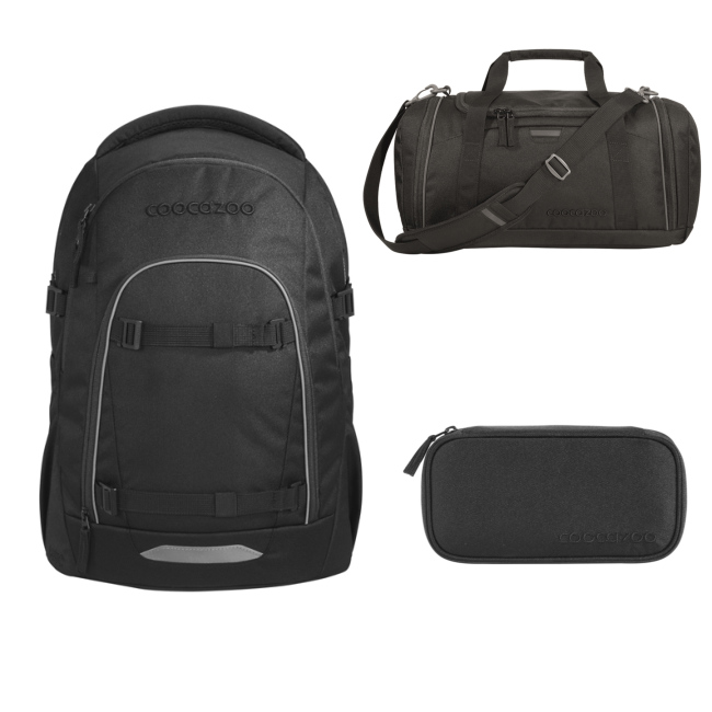 coocazoo-black-coal-schulrucksack-mate-3tlg-sporttasche coocazoo-black-coal-schulrucksack-mate-black-coal-3tlg-sporttasche
