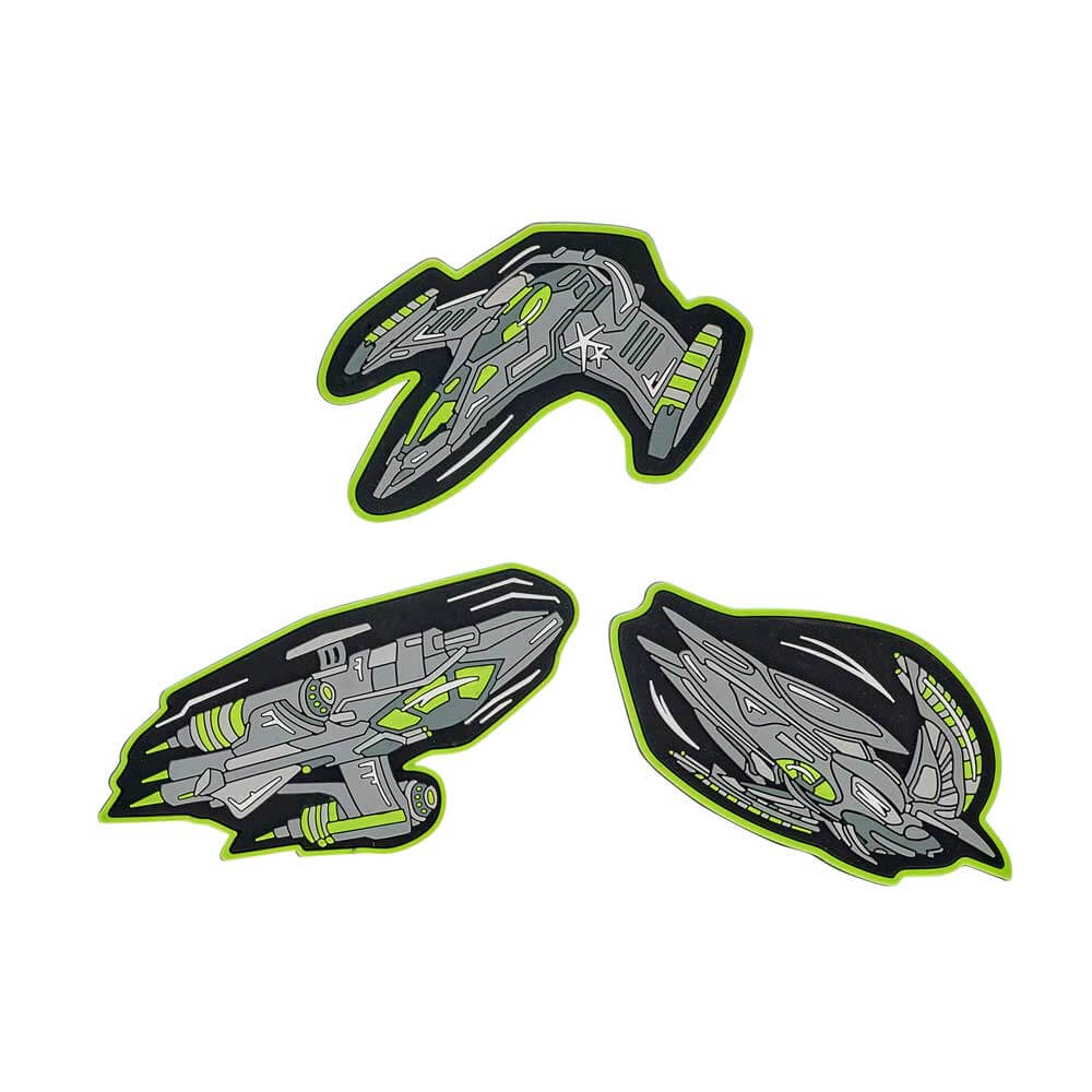 DerDieDas-Buttons-Neon-Fighter DerDieDas Wechselbuttons 3 tlg. Neon Fighter