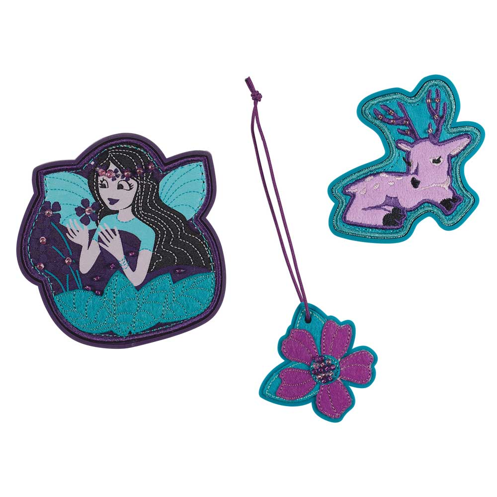 DerDieDas Wechselbuttons 3 tlg. Fairy Flower