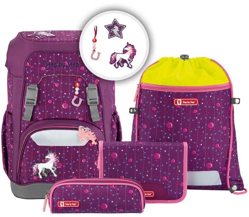 step-by-step-schulranzen-giant-dreamy-unicorn-nuala-set-5tlg