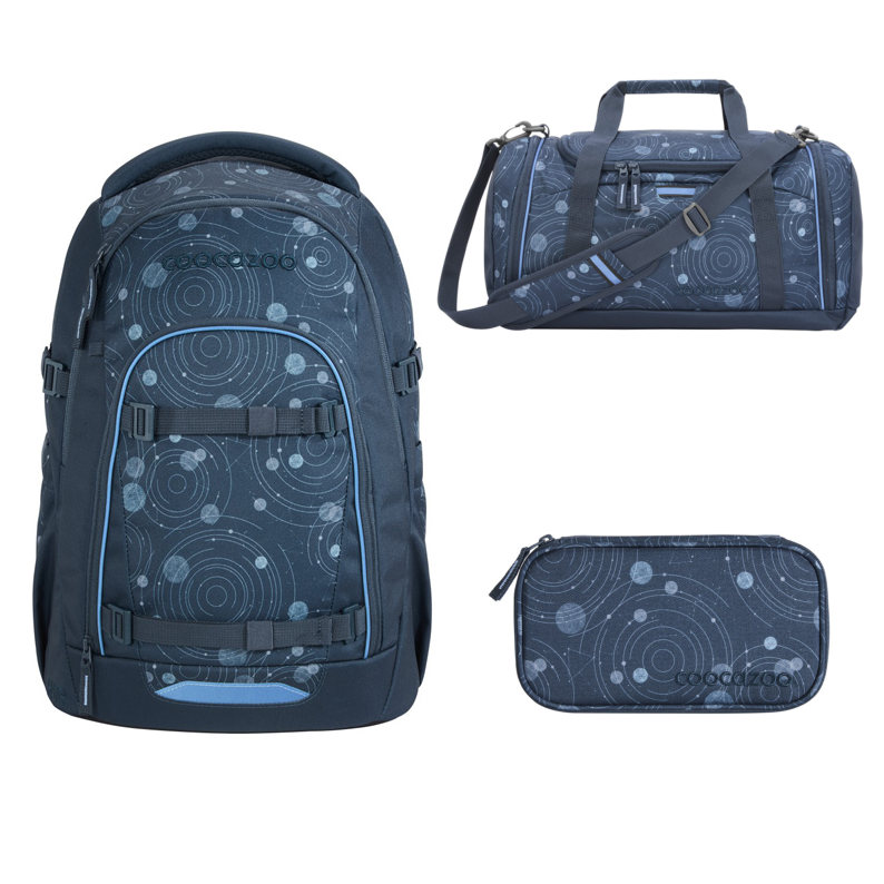 Coocazoo Mate Schulrucksack Blue Orbit 3 tlg