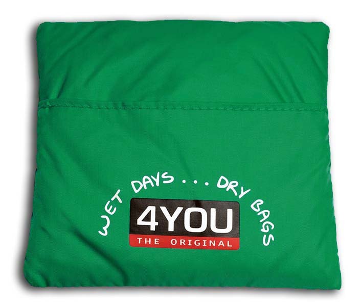 4You Regenschutz Regenhülle für den Schulrucksack grün