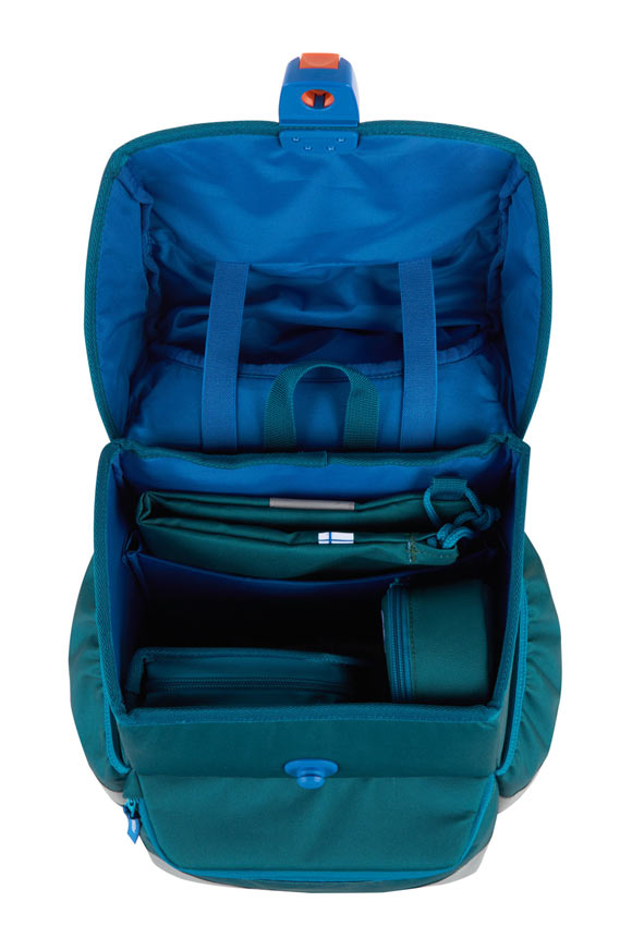 finkid-schulranzen-set-budy-eko-sport-berry-deep-jungle-mosaic-oben finkid-schulranzen-set-budy-eko-sport-deep-jungle-mosaic-innenansicht