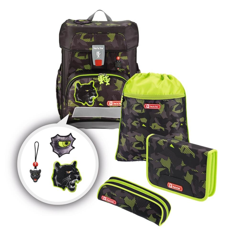 Step-by-Step-Schulranzen-Cloud-Black-Cat-5tlg Step by Step Schulranzen Cloud Black Cat 5 tlg.