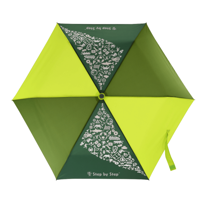 Step by Step Regenschirm Magic Rain Effect Lime