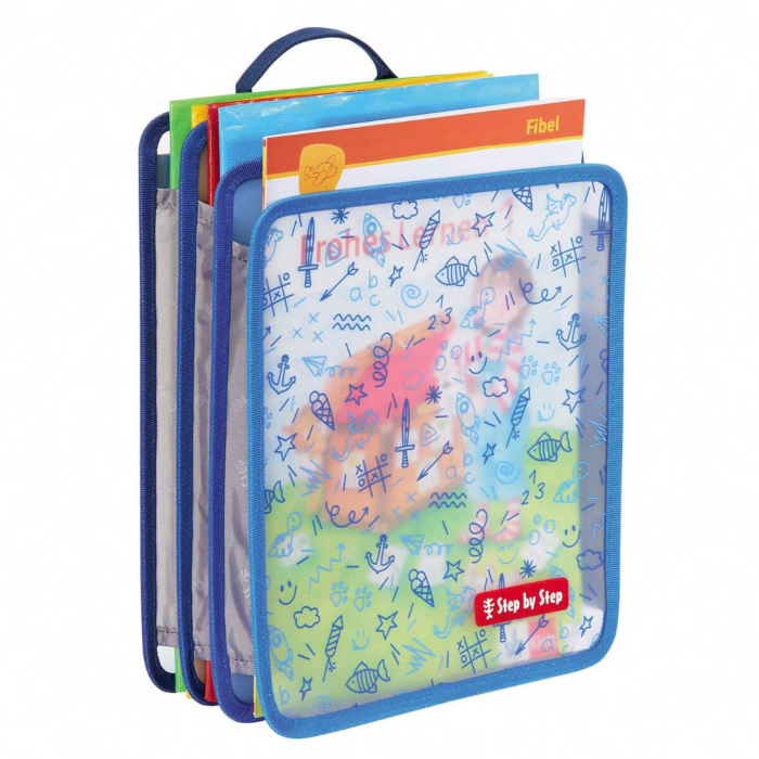 Step by Step Faltbare Heftbox blau